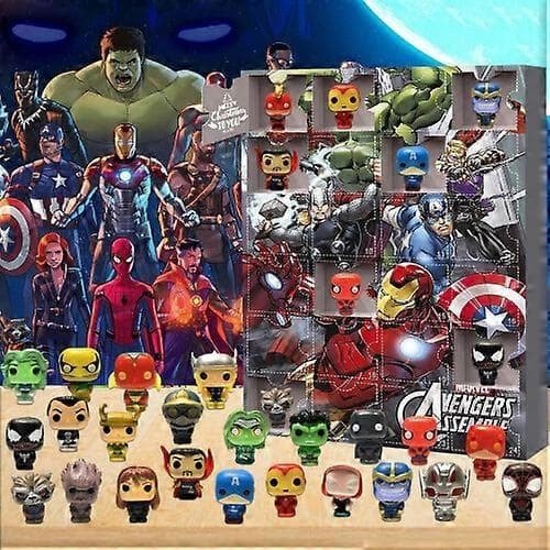 Marvel Super Heroes 24 dagers adventskalender juleoverraskelsesgaver superhelt samleleker for Marvel fans [YJD]
