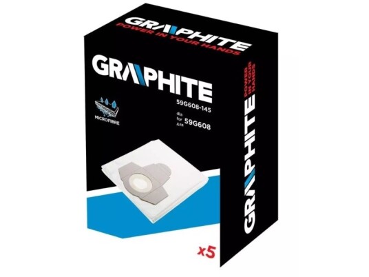 Graphite Graphite 59G608 Støvsugerpose 30L Kapasitet 5 Stk. 59G608-145