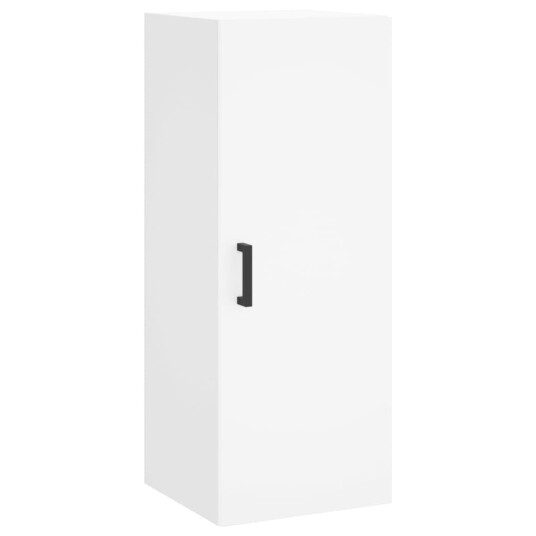 vidaXL Highboard hvit 34,5x34x180 cm konstruert tre 8720845483999