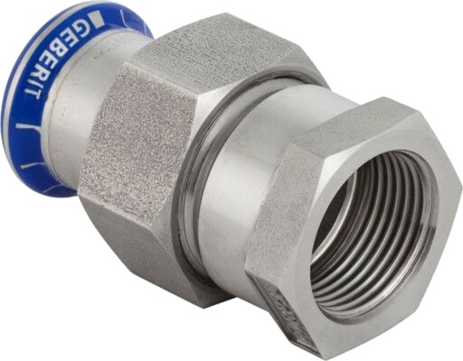 35mm x 1.1/4" unionsmuffe/muffe Mapress RF/kromnikkel