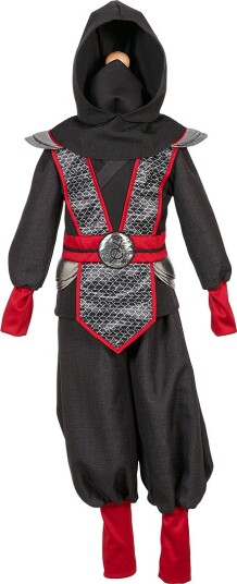 Souza Ninj akostyme Svart/Rød 8-10 år 128-140 cm