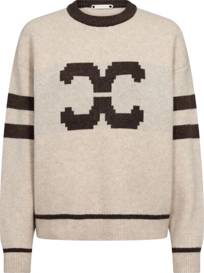 Co" Couture Rowcc Coco Logo Knit   Cream   M