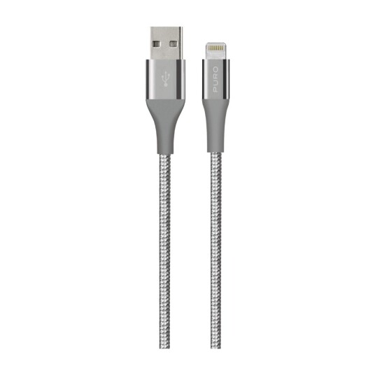 PURO USB- LIGHTNING KABEL 2 M KEVLAR GRÅ