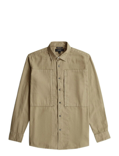 G Star Panelled Pkt Regular Shirt L\S Khaki green XL G Star Panelled Pkt Regular Shirt L\S Khaki green XL