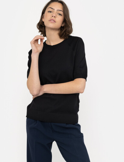 Soft Rebels Srmarla Ss O-Neck Knit - Black - S Soft Rebels Srmarla Ss O-Neck Knit - Black - S