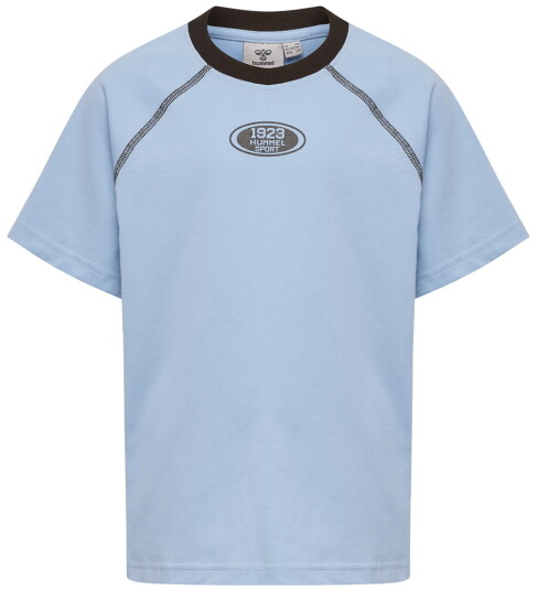 Hummel T skjorte HmlTimmi Raglan Kasjmir Blue Hummel 9 år (134) T skjorte Lyseblå Svart