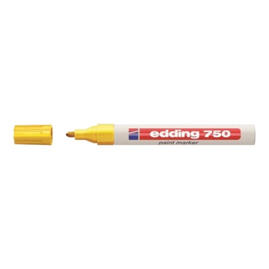 Edding 751 Paint Marker - Oljebasert, 1-2 mm, Hvit - 2 stk. Edding 751 Paint Marker - Oljebasert, 1-2 mm, Hvit - 2 stk.