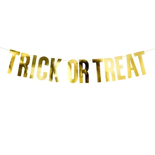 Partydeco Banner "Trick Or Treat" Gull 