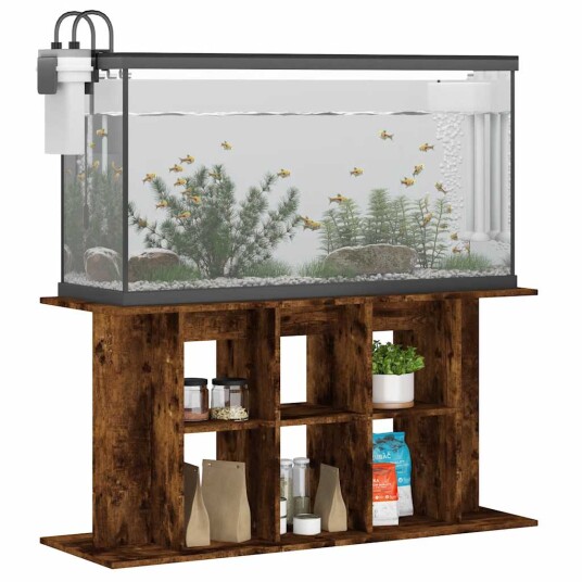 Akvariumstativ Røkt Eik 120X40X60 cm Konstruert Tre