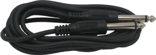 Kabel Lp Jack 6,3 Mm Til Jack 6,3 Mm 1 M Svart Lec-Kpo2750m-1