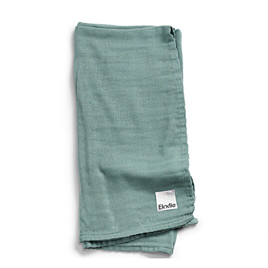 Elodie Bambus Muslin Teppe Mineral Green