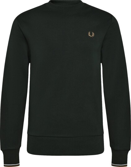 Fred Perry Crew Neck Sweatshirt NTGRN/DSKBL/DKCA S Fred Perry Crew Neck Sweatshirt NTGRN/DSKBL/DKCA S