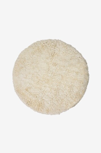 HKliving Fluffy rundt teppe Inner Circle diameter 250 cm Hvit HKliving Fluffy rundt teppe Inner Circle diameter 250 cm Hvit