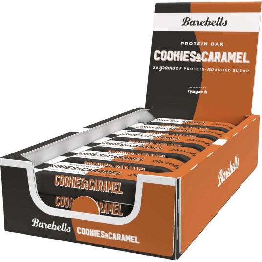 Barebells Protein Bar Cookies & Caramel 55 g x 12 Barebells Protein Bar Cookies & Caramel 55 g x 12
