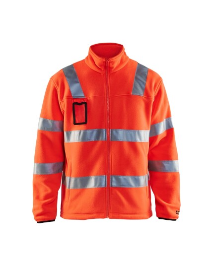 Blåkläder Jakke Fleece Varsel Rød highvis XXXL