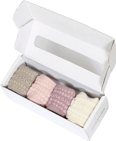 GoBabyGo Combo Box - Viscose-Bamboo - SAND/LILAC/SOFT PINK/OFF WHITE - 17/19