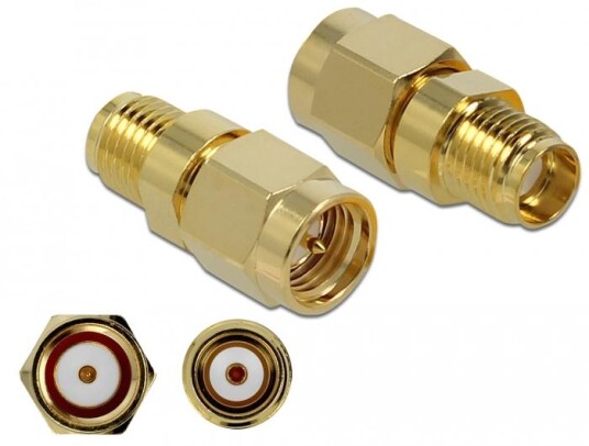 Delock Adapter SMA Til SMA 10 GHz Delock Adapter SMA Til SMA 10 GHz