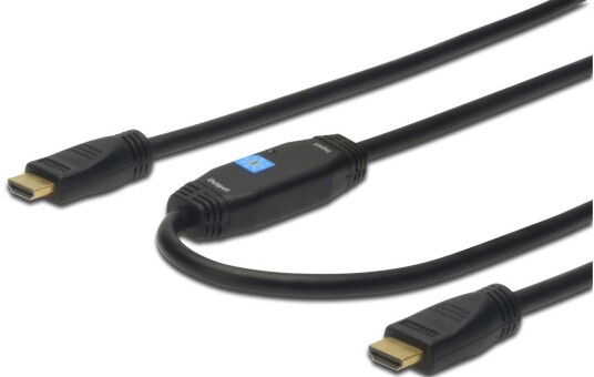 Digitus 30 m HDMI-kabel Dobbeltisolert Svart