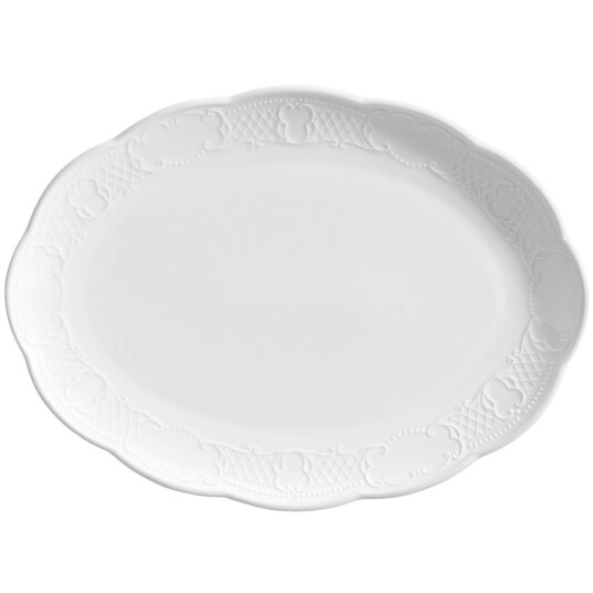 Vega Serveringsfat Menuett oval 29x21.5 cm Hvit 4 Stykk / Forpakning