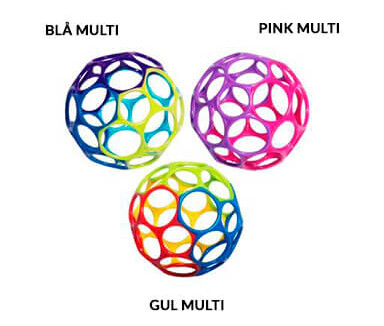 Oball | Oball motorikkball 10 cm Rosa flerfarget Oball | Oball motorikkball 10 cm Rosa flerfarget