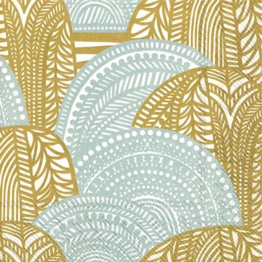 Vinding Servietter Marimekko Vuorilaakso Gold Sil
