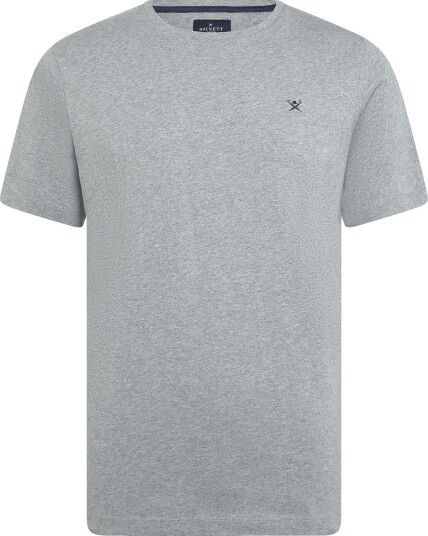 Hackett London Ss Logo Tee   LIGHT GREY MARL   L