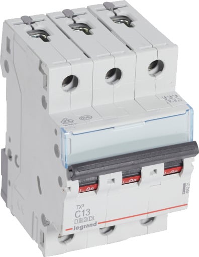 Legrand TX³ MCB automatsikring C13 3P 3M 10/10kA