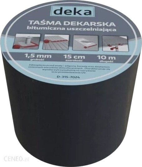 Tettestripe/Klebetape Til Takbeslag Alubutyl 15 Cm X 10 M Svart