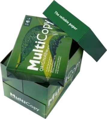 Printerpapir Multicopy Original A4 80G Hvid   Kasse Med 5 Pakker Á 500 Ark