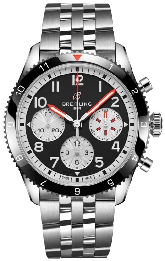 Breitling Herreklokke Y233801A1B1A1 Classic AVI Mosquito Sort/Stål