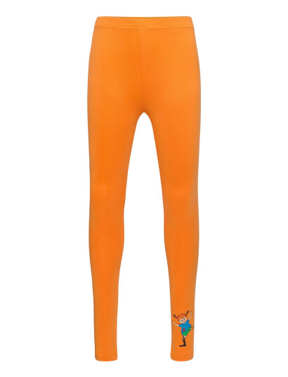Pippi Langstrømpe Pippi Leggings Orange 122 Pippi Langstrømpe Pippi Leggings Orange 122