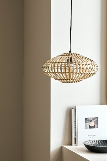 Ellos Home Taklampe Belize Ø 35 cm. Natur Ellos Home Taklampe Belize Ø 35 cm. Natur