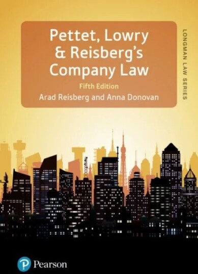 Pettet, Lowry & Reisberg'S Company Law Av John Lowry, Arad Reisberg, Anna Donovan