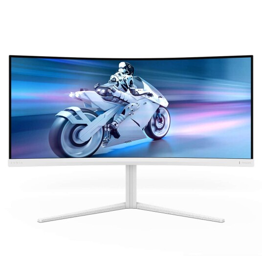 Philips Evnia 34M2C5501A 34" Curved Gamingskjerm WQHD 180Hz Hvit Philips Evnia 34M2C5501A 34" Curved Gamingskjerm WQHD 180Hz Hvit