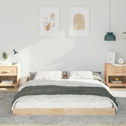  Sengestamme Brun 150 x 200 cm Heltre furu