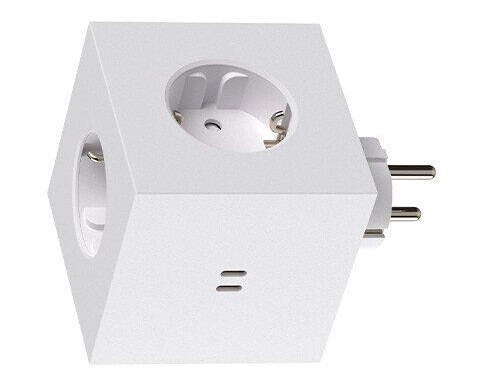 Avolt Stikdåser - Square 2 Socket Extender w/30W Dual USB-C ML Edition Opal White Avolt