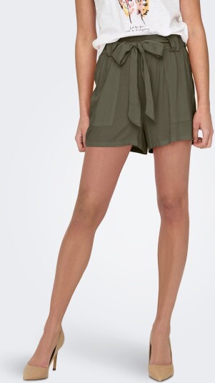 ONLY Onlnova Life Vis Talia Shorts Solid Khaki green XL