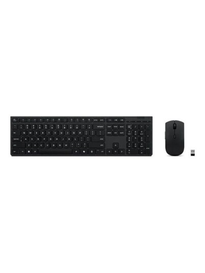 Lenovo Professional - Tastatur- Og Mussett - Trådløs - Bluetooth, 2.4 Ghz - Qwerty - Usa Med Eurosymbol - Grå - Brun Boks