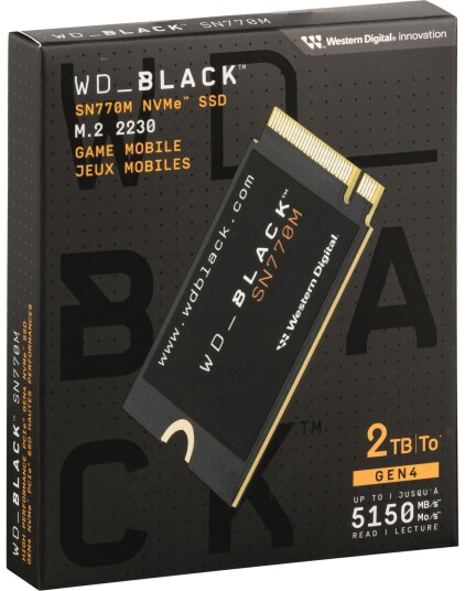 Wd Black Sn770m 2tb Ssd 2230 M.2 Pcie 4.0 Wd Black Sn770m 2tb Ssd 2230 M.2 Pcie 4.0