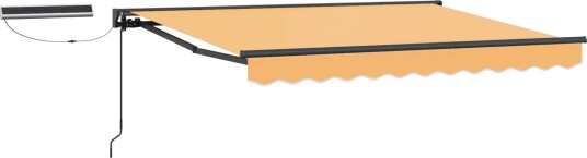Elektrisk Utrekkbar Markise sand 5 × 3,5 m