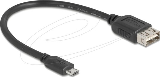 Delock Usb Kabel Micro Usb Type B Hann Reversibel Til Usb Hunn Reversibel Usb 2.0 20 Cm Easy Usb Svart