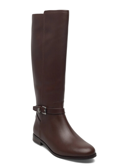Lauren Ralph Lauren Brooke Ii Calfskin Tall Boot - Brown - 37 Lauren Ralph Lauren Brooke Ii Calfskin Tall Boot - Brown - 37