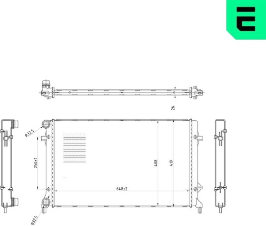 ERA 673021 Radiator motorkjøling