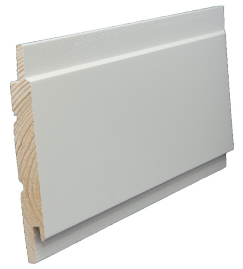 Rindalslist FURU 13X120X4815 TAKPANEL SKYGGE SKRÅ HVIT