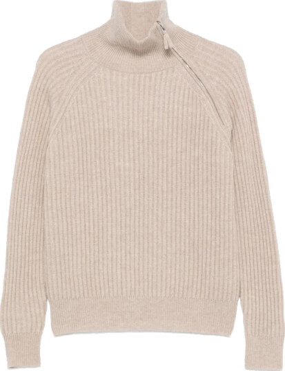 Allude, Dame, Strikkevarer, Beige, M,