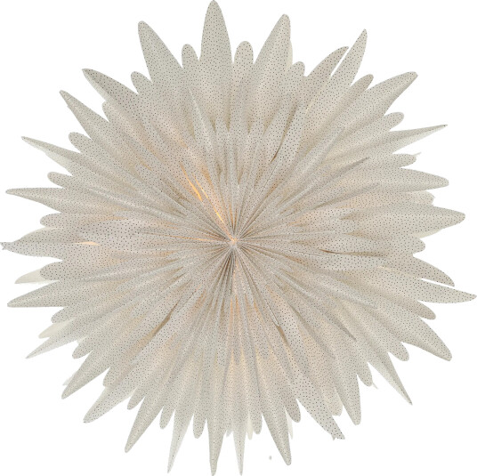 Scandi Living Luna adventsstjerne hvit med prikker 60 cm Scandi Living Luna adventsstjerne hvit med prikker 60 cm