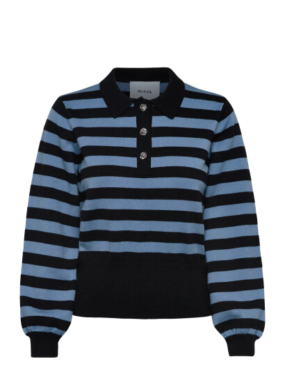 Minus Msaliana Knit Pullover - Blue - L Minus Msaliana Knit Pullover - Blue - L