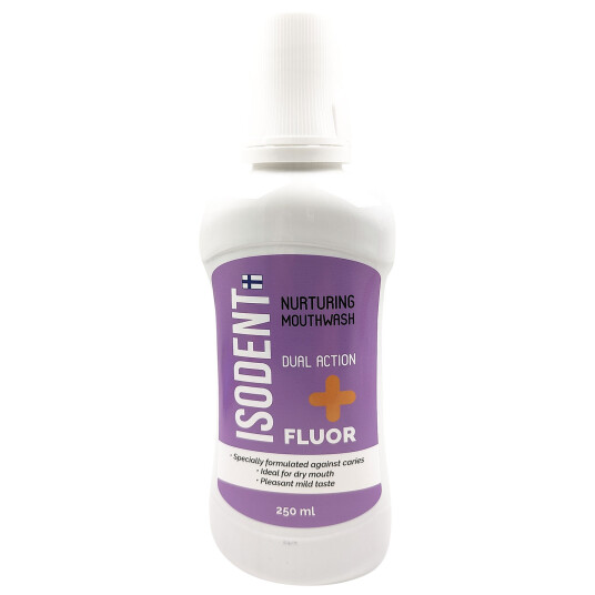 Munnvann IsoDent Isodent Fluor+ Dual Action 250 ml Munnvann IsoDent Isodent Fluor+ Dual Action 250 ml