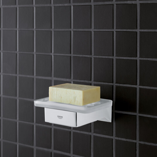 GROHE SELECTION CUBE SÅPESKÅL MATT GLASS GROHE SELECTION CUBE SÅPESKÅL MATT GLASS