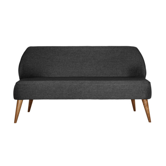 VEGA Sofa Lasse i stoff 3 seters; 155x60x82 cm BxDxH; Antrasittmelert